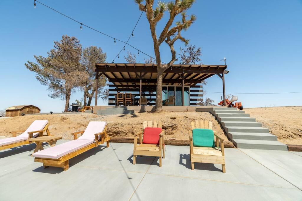 The Invisible Wind Cabin- Joshua Tree Amazing View 尤卡谷 外观 照片